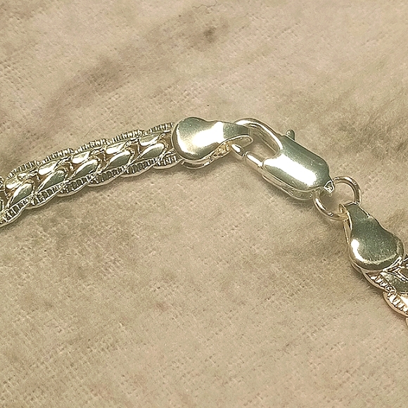 S925 Unisex Authentic Sterling Silver 5MM Bracelet Miami Cuban Link - Picture 7 of 11